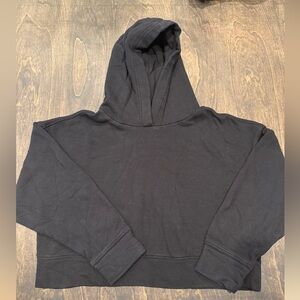 Old Navy Petite Black Cropped Hoodie